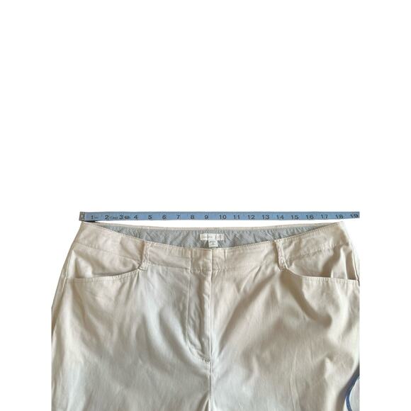 J. Jill Live in Chino Khaki Tan Casual Straight Leg Trouser‎ Pants Size 14 Tall - Picture 9 of 12